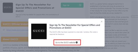 gucci website coupon code|gucci voucher code.